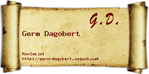 Germ Dagobert névjegykártya